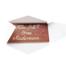 Laden Sie das Bild in den Galerie-Viewer, Handverzierte Vollmilchschokolade