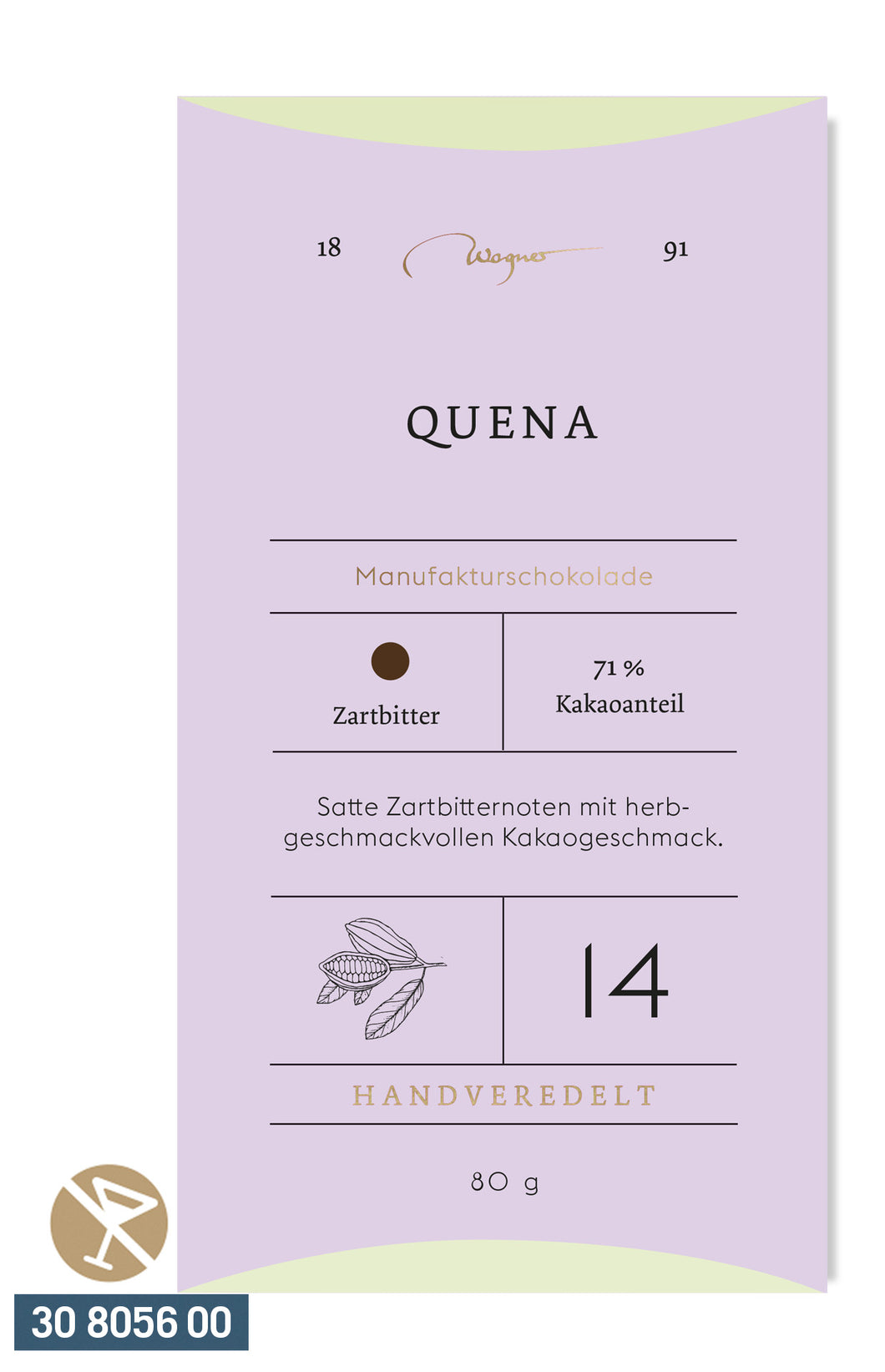 Manufakturschokolade Quena Edelbitter 71%