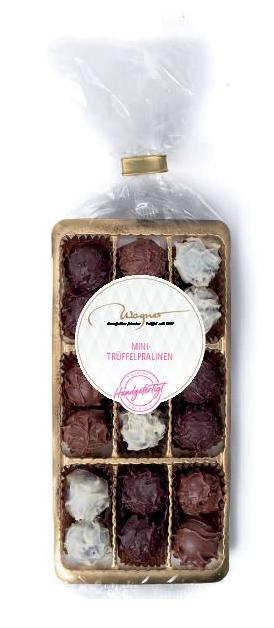 Blisterpackung Mini Trüffel mit Alkohol – Wagner Pralinen